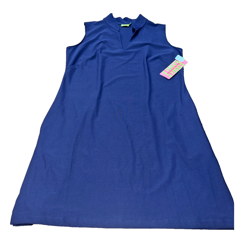 Katherine Way Navy UPF 50 Dress 2XL NWT Pockets